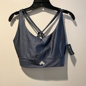 🔥NWT Onzie x Tonal Sacred Strappy Sports Bra. SIZE 1x. Beautiful gray color